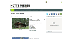 Desktop Screenshot of huette-miete.de