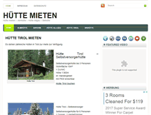 Tablet Screenshot of huette-miete.de